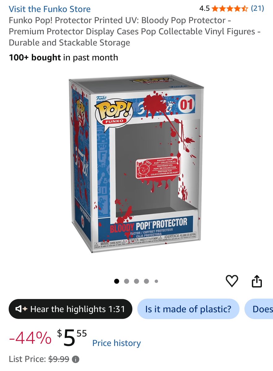 This_is_Stro's tweet photo. @DisTrackers Hopefully Toy Temple is trustworthy? I’ve never heard of them until now but they have one of the best pops from this drop.

I now have a reason to get the bloody pop protector. https://t.co/4rr5UM7DiF