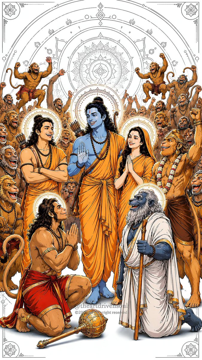 RadhaGlory's tweet photo. 🌿 **Ram Ji’s Vanvaas proves one truth we often forget — peace is not found in luxury, it is found within.** https://t.co/bovFRGRpDE
