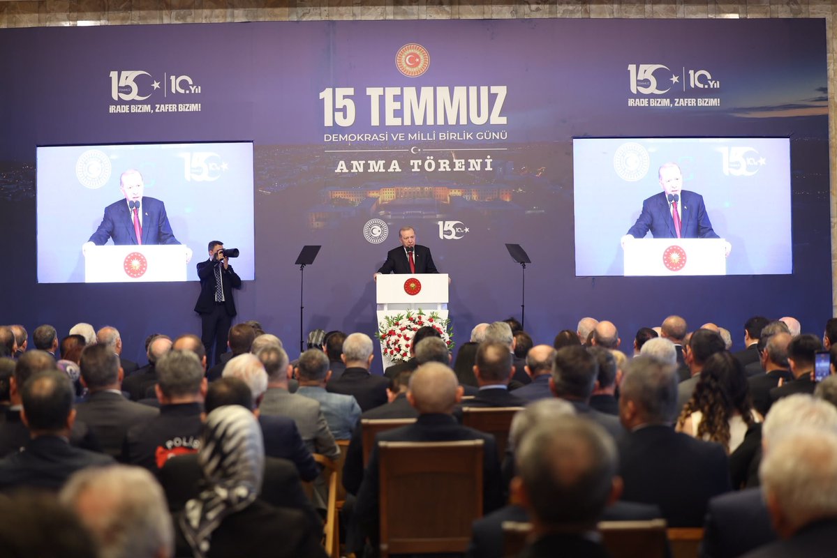 gokhansaricam's tweet photo. Cumhurbaşkanımız Sayın Recep Tayyip Erdoğan’ın teşrifleriyle gerçekleştirilen “15 Temmuz Demokrasi ve Millî Birlik Günü Anma Töreni” programına, Türkiye Büyük Millet Meclisi Başkanımız Sayın Numan Kurtulmuş’un davetleriyle katılım sağladık.

Program kapsamında TBMM TV’ye değerlendirmelerde bulunarak, 15 Temmuz gecesi aziz milletimizin ortaya koyduğu kahramanlık destanını ve millî iradeye sahip çıkma kararlılığımızı ifade ettik.