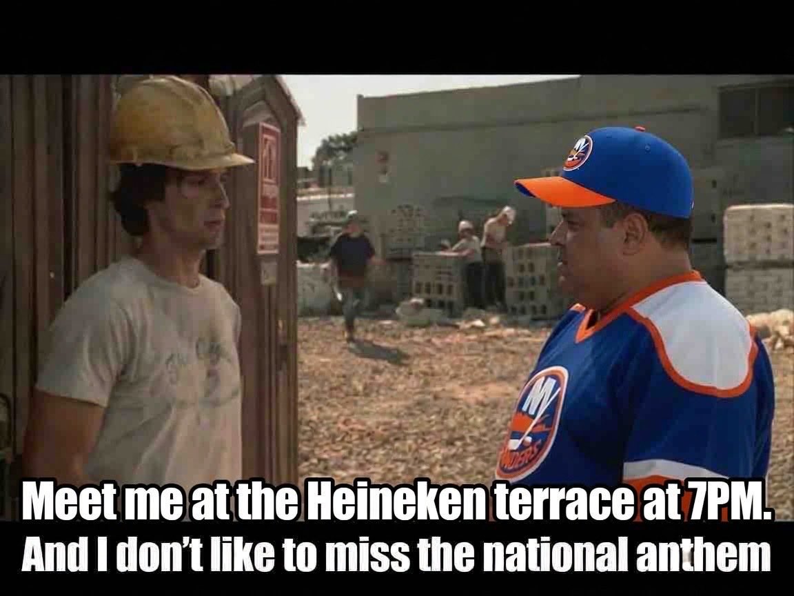 IslesSopranos's tweet photo. Home opener October 3rd against that glorified crew from New Jersey #isles https://t.co/236yEZPB4Y