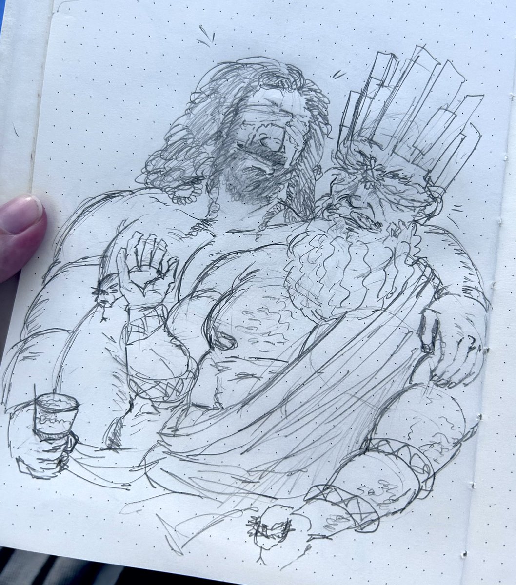 Xornaren's tweet photo. Just two kings having an intellectual discussion https://t.co/ETGDs9yBga