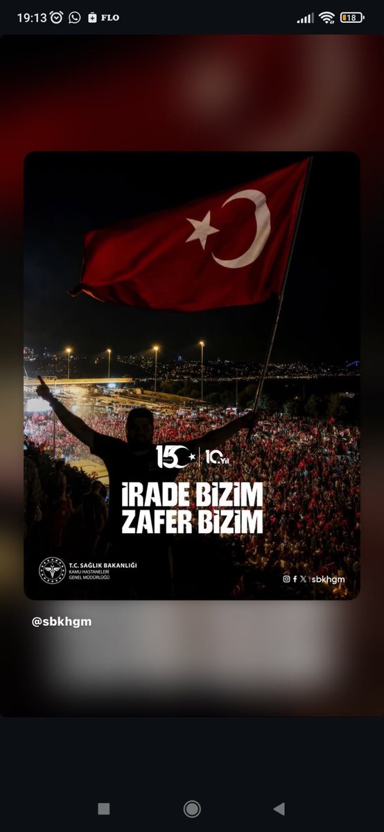 andirinDH's tweet photo. 15 Temmuz hain darbe girişimine karşı tek yürek olan kahraman milletimize ve can kurtarmak için zamanla yarışan sağlık ordumuza şükranlarımızı sunuyoruz.

Vatan savunmasında canını feda eden aziz şehitlerimizi rahmetle yâd ediyor, kahraman gazilerimizi minnetle anıyoruz. https://t.co/zjzs9t1VQG