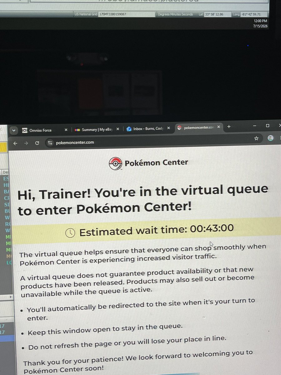 codyscards864's tweet photo. @PokemonCenterUS I was in the que waiting then your site refreshed and said “https://t.co/HSESjdutuY has no data to send” then refreshed again to show a 7 hour que now @CardPurchaser https://t.co/Co4RrRqgsL