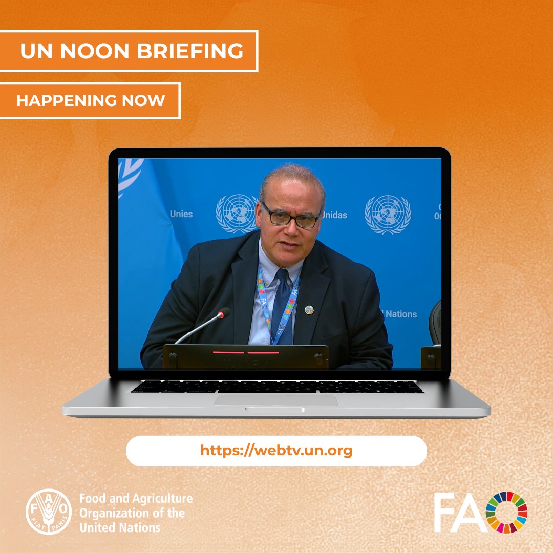 FAONewYork's tweet photo. #HappeningNow

🔴Tune in to hear @FAO’s Chief Economist @maximotorero share insights on the upcoming #SOFI2026 report.

📺Watch it live: https://t.co/2xtgcgLsQO https://t.co/a9zkHBghWP
