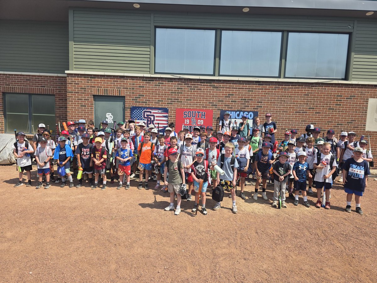 StRitaBaseball's tweet photo. Our final day of young kids camp ended this morning with everyone' s favorite day of the week......GAME DAY! #SRBaseball https://t.co/ztQAfsgjoG