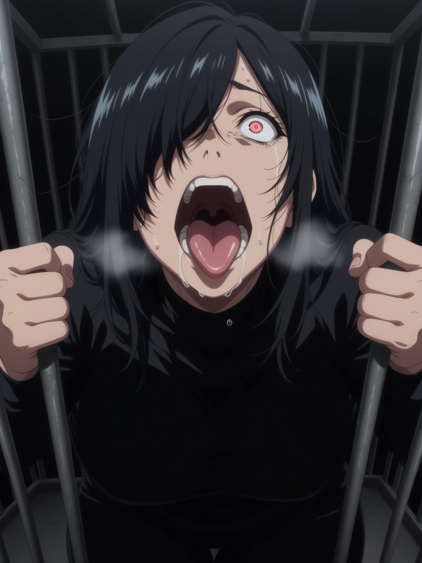 R2D2_R4D2's tweet photo. 絶望。絶叫。檻の中。
【Prompt】
grabbing a cage, woman in a dark cage,
#Anima #AIart https://t.co/dpK31d38HA