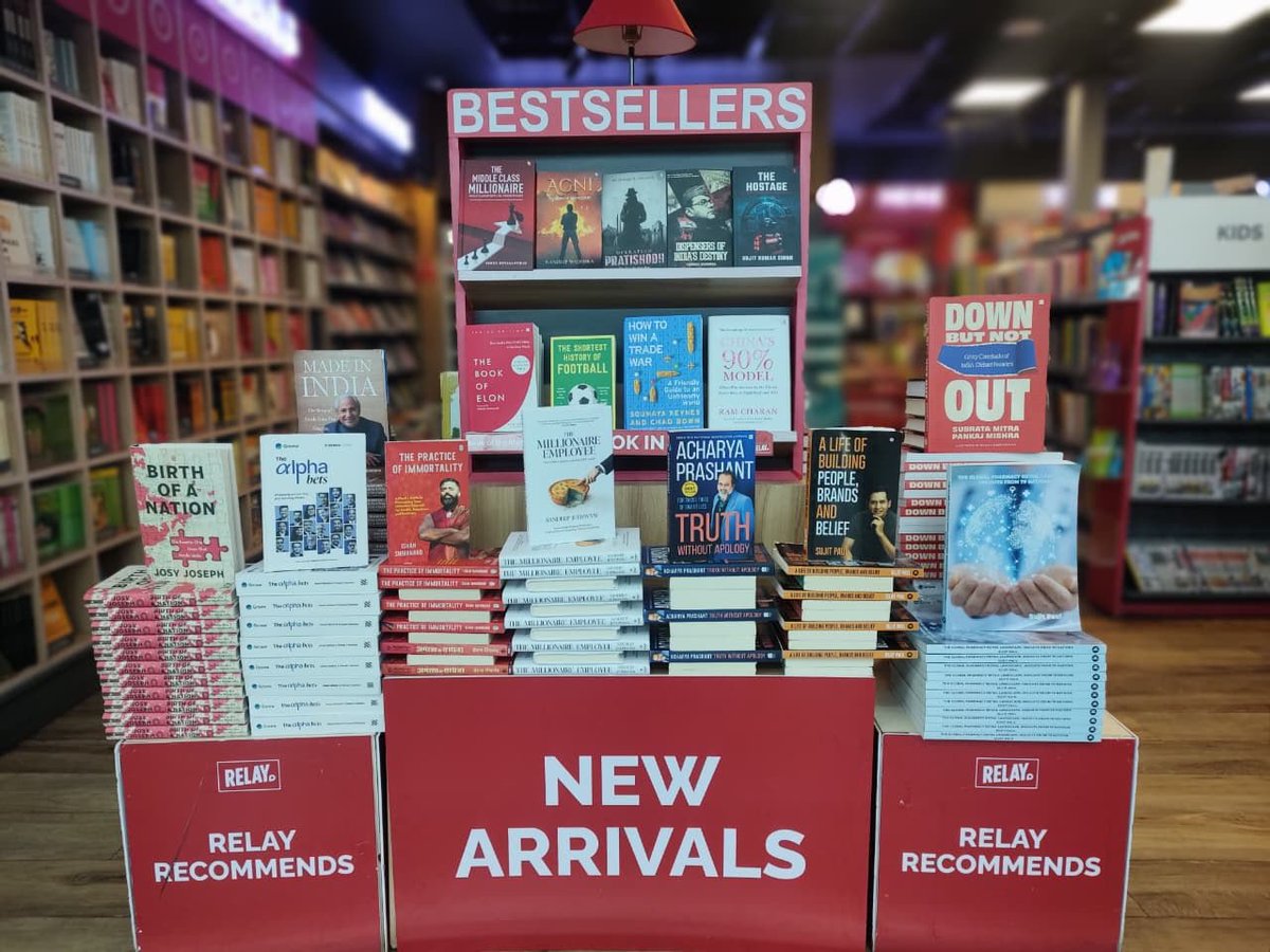 RandeepWadehra's tweet photo. My novel AGNI ranked among bestsellers in the Bangalore Airport's Relay Bookstore. https://t.co/JP6aWGouqb