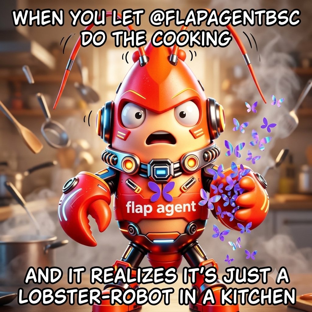 afifenjun's tweet photo. When @FlapAgentBSC lets mascot cook! 🤣
@susancrista @YudaStara @Oridwi1
#FlapAgent $FLNT #FLAPBSC https://t.co/xVoBvklum4
