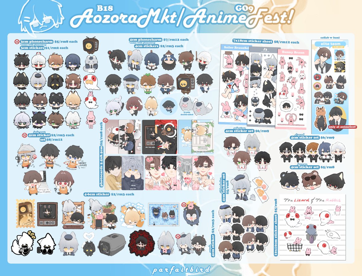 miellefrey's tweet photo. 🌱 aozoramkt - B18 &amp; animefest! - G09(ground floor) catalogue
.
❗no reservations, only onsite purchases!
.
see you there! ٩( ๑•ω•๑)۶ https://t.co/nYFqTCCy8n