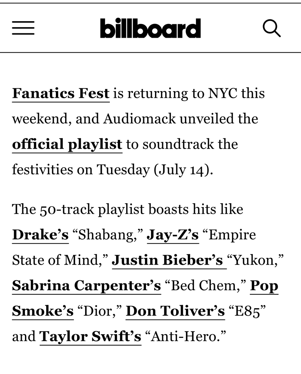 BrianZisook's tweet photo. Audiomack is the official streaming partner for @Fanatics Fest 2026, curating the 50-track playlist soundtracking the event. https://t.co/xRoPHymUyG