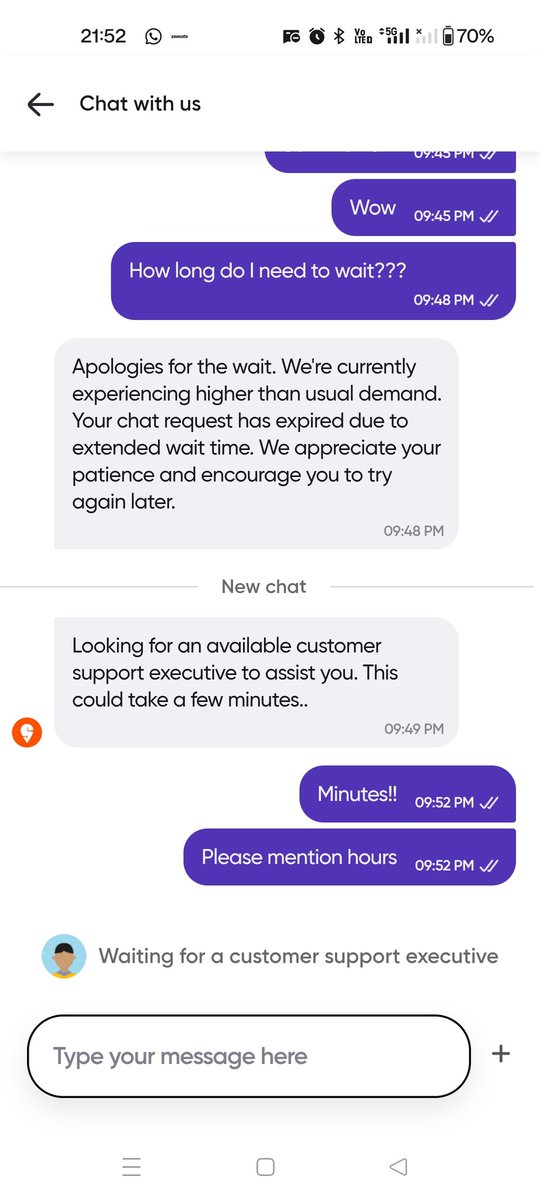 Cashish1903's tweet photo. @SwiggyCares @Swiggy The request was closed without resolution. https://t.co/gSOvXVY4oz