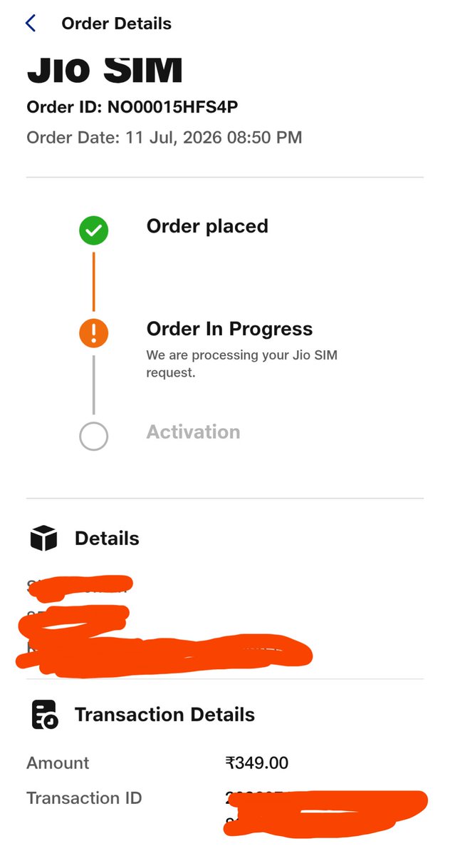 sijitharoor's tweet photo. @reliancejio Extremely disappointed with my SIM order NO00015HFS4P. No update for days, and after taking my OTP, the executive delayed delivery without notice. My trip plans are ruined due to this poor service. 😡 #Jio #WorstCustomerService https://t.co/YDypbmd2QL