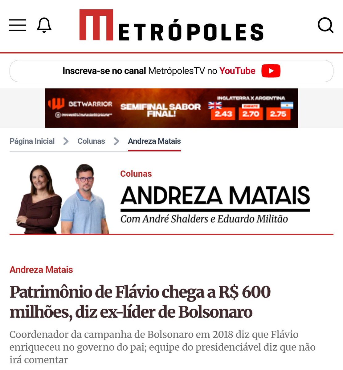 tomazhudson's tweet photo. @FlavioBolsonaro Seu negócio não é Brasil...
Seu negócio é dinheiro no bolso.

SEU CANALHA https://t.co/upOttlaDBu