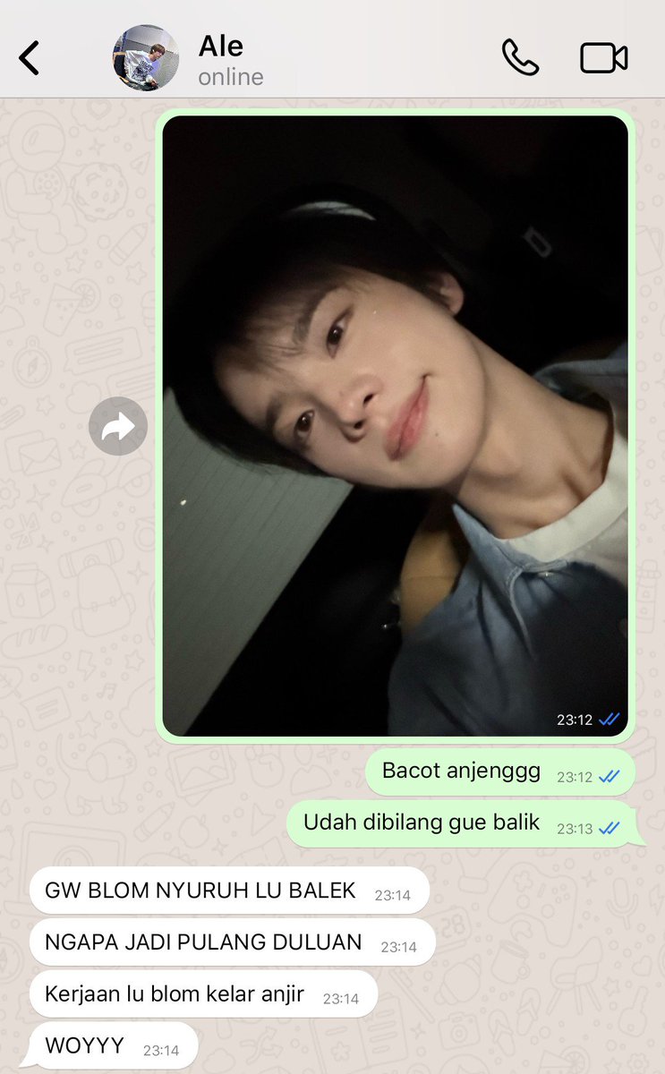 shinjaenid's tweet photo. Tengah malem malah berantem tuh gmn si konsepnya??? @ ale @ bastian https://t.co/FnvQqcFfVs