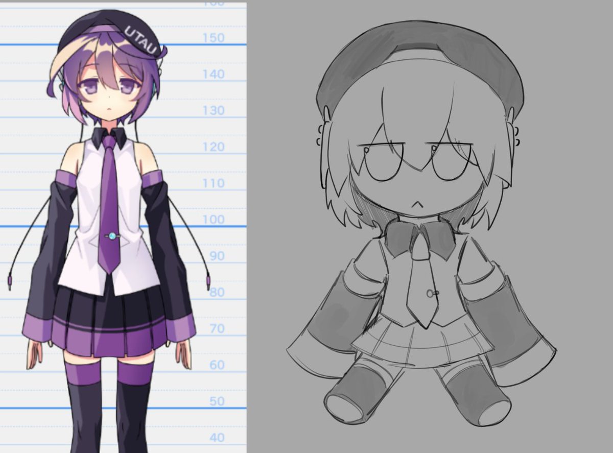 theplushyworld's tweet photo. drew a Defoko plushy concept, for when i make it, i already have the fabric, and the fumo plushy template, i just need the fabric with her hair color, and somehow embryoid the fumo face onto the fabric, cause idk how lol
--
i don't remember where i got the ref lol
--
#Defoko https://t.co/CdkC5SqNdG