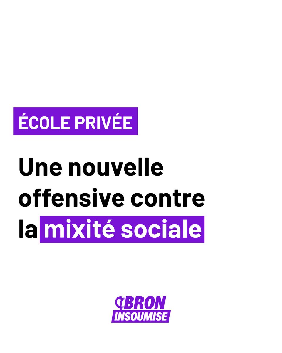 LFIBRON's tweet photo. La droite continue de brader le patrimoine communal au service d'une école privée qui aggravera les inégalités à Bron !

⤵️ https://t.co/LuVBQlFDS3