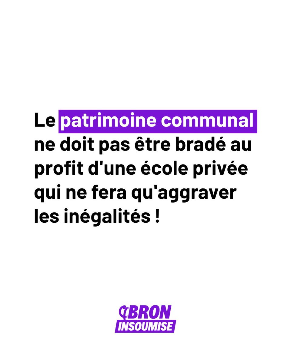 LFIBRON's tweet photo. Notre patrimoine communal ne doit pas être bradé au profit d'une école privée qui ne fera qu'augmenter les inégalités ! https://t.co/SYZdnWt6Nf
