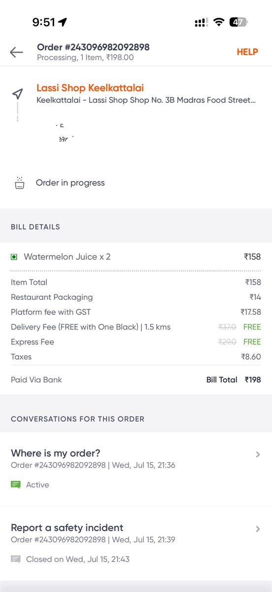 vikram_rc's tweet photo. Tried to find the customer support last two hours and still not delivered yet even I having Swiggy 💩 black @Swiggy @SwiggyCares https://t.co/LVSOoRh3tg