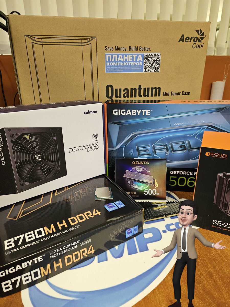 PlanetaComp's tweet photo. Системный блок на базе процессора Intel Core i5 14400 и видеокарты GeForce RTX 5060 Ti
Время летит. Дети растут. Пора уже сыну ПК свой личный иметь. Благодарим Вас за оказанное доверие. Старший уже 3-4 года играет на купленном у нас ПК.
#pc #planetacomp #pcbuild #pcrepair https://t.co/nhsXUQtlIu