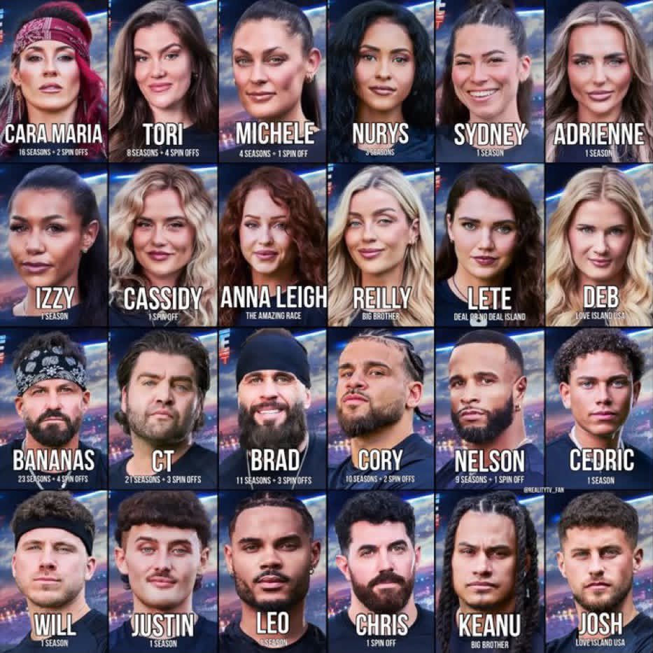 sindysus's tweet photo. I genuinely don’t even know where to begin. This show makes it so easy to hate 😂 From the horrible cast photos, the season logo that looks worse than something a fan would make, the terrible editing on the season poster, the horrible color grading they’re using🤣 #TheChallenge42 https://t.co/djJpEDljhl