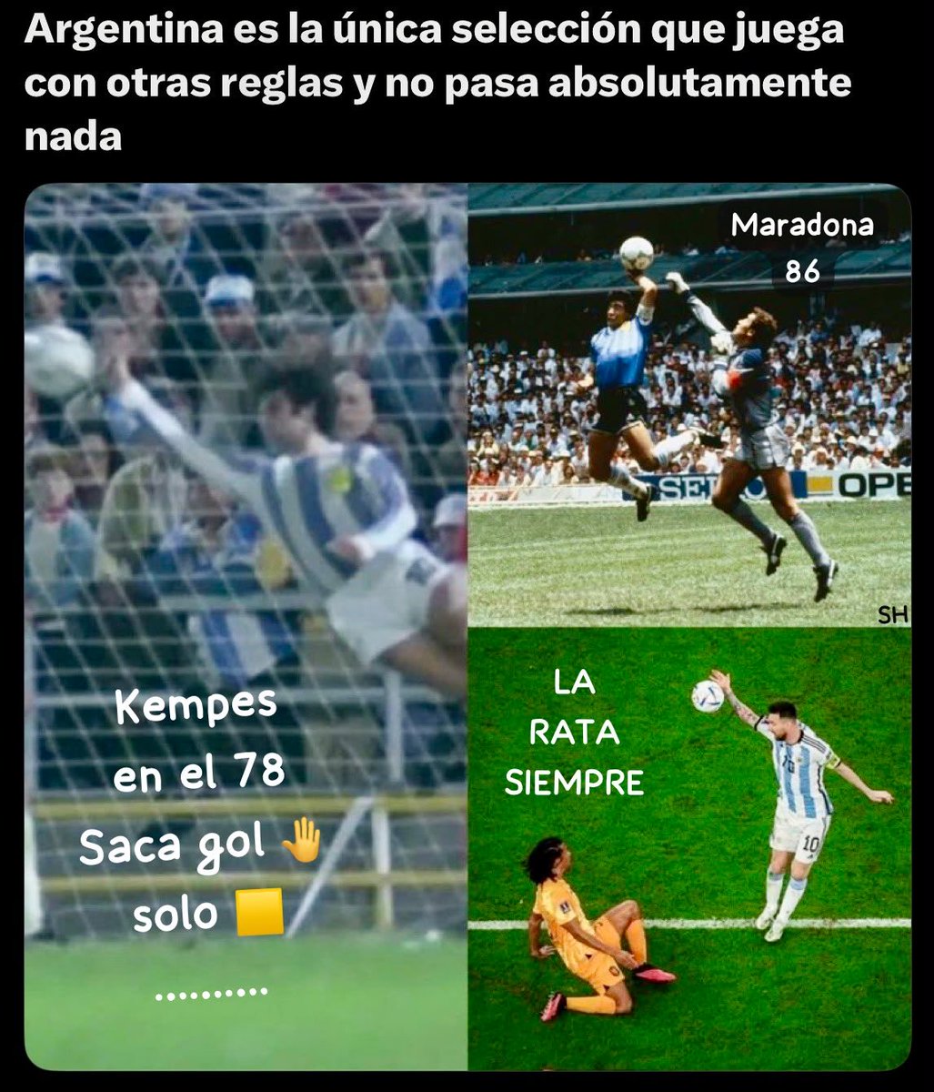 Hybrid1268's tweet photo. @Rhevolver Será el mismo resultado y más con uno de los árbitros favoritos de la rata 🐀 Messi 
Simple ecuación… https://t.co/BiwylquuTH