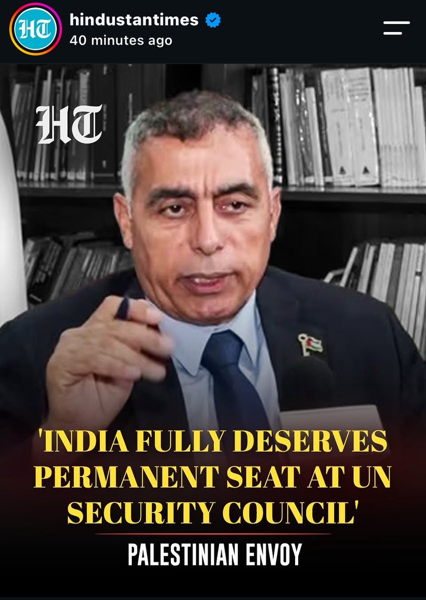 Aqualord17's tweet photo. After India reiterated its support for Palestine’s bid for full UN membership, Palestine has publicly backed India’s long standing aspiration for a permanent seat in UN Security Council(UNSC). https://t.co/WNG2ov88Ou