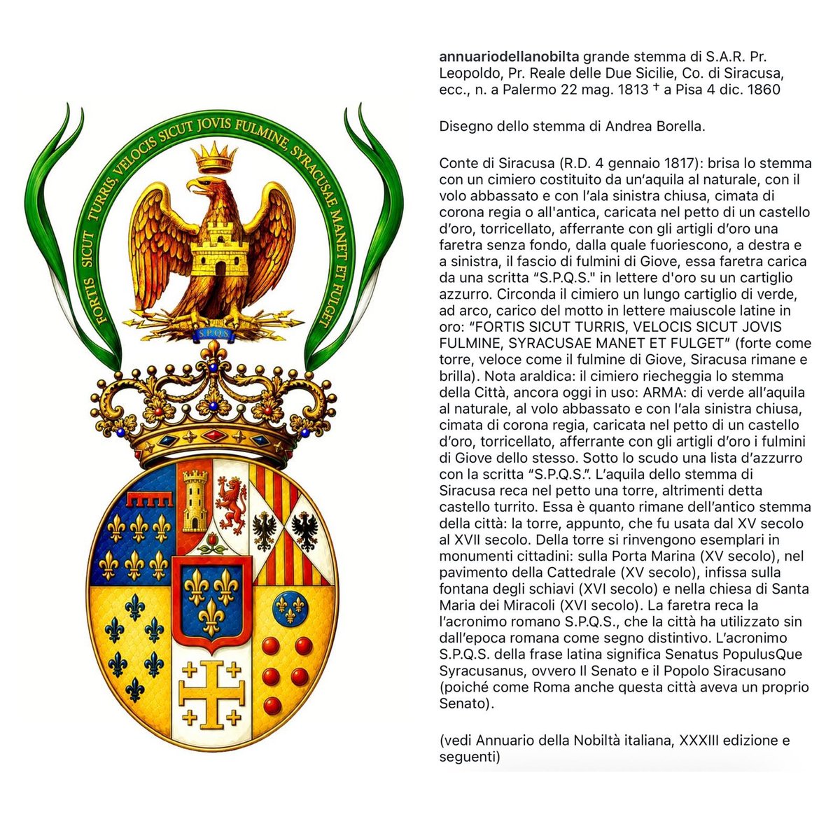 annuarionobilta's tweet photo. #araldica #stemmi #stemma #heraldik #heraldry #coatofarms #annuariodellanobilta #annuariodellanobiltàitaliana #annuarionobilta #annuarionobiltà #borbone https://t.co/ktWyYTlwam