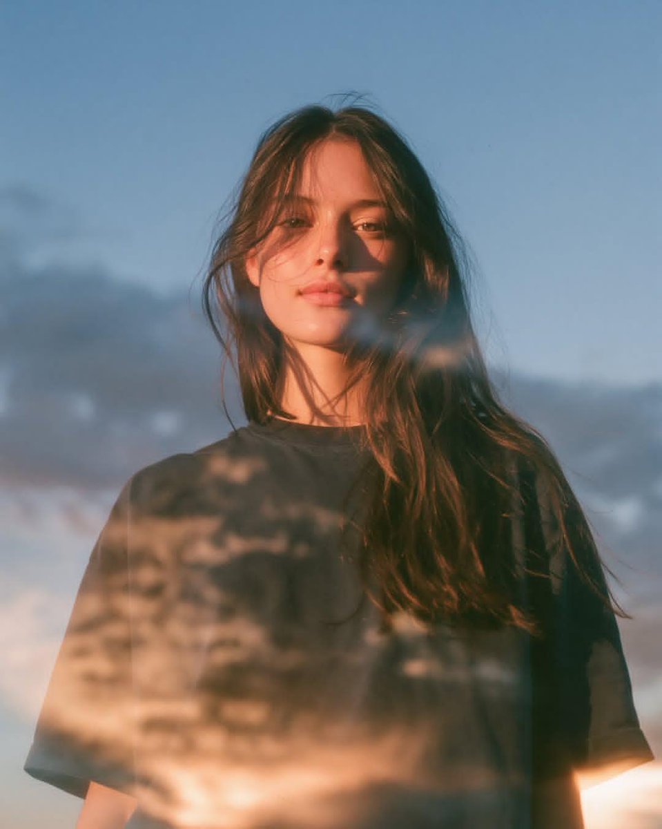 Double Exposure Blue Hour Portrait