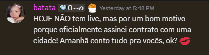 Moderação do Batata tweet media