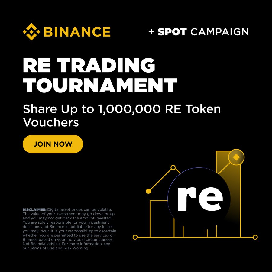 SamsulYou899's tweet photo. Compete in the Spot RE Trading Tournament and share up to 1,000,000 RE Token Vouchers. https://t.co/PSmOO6iYVk