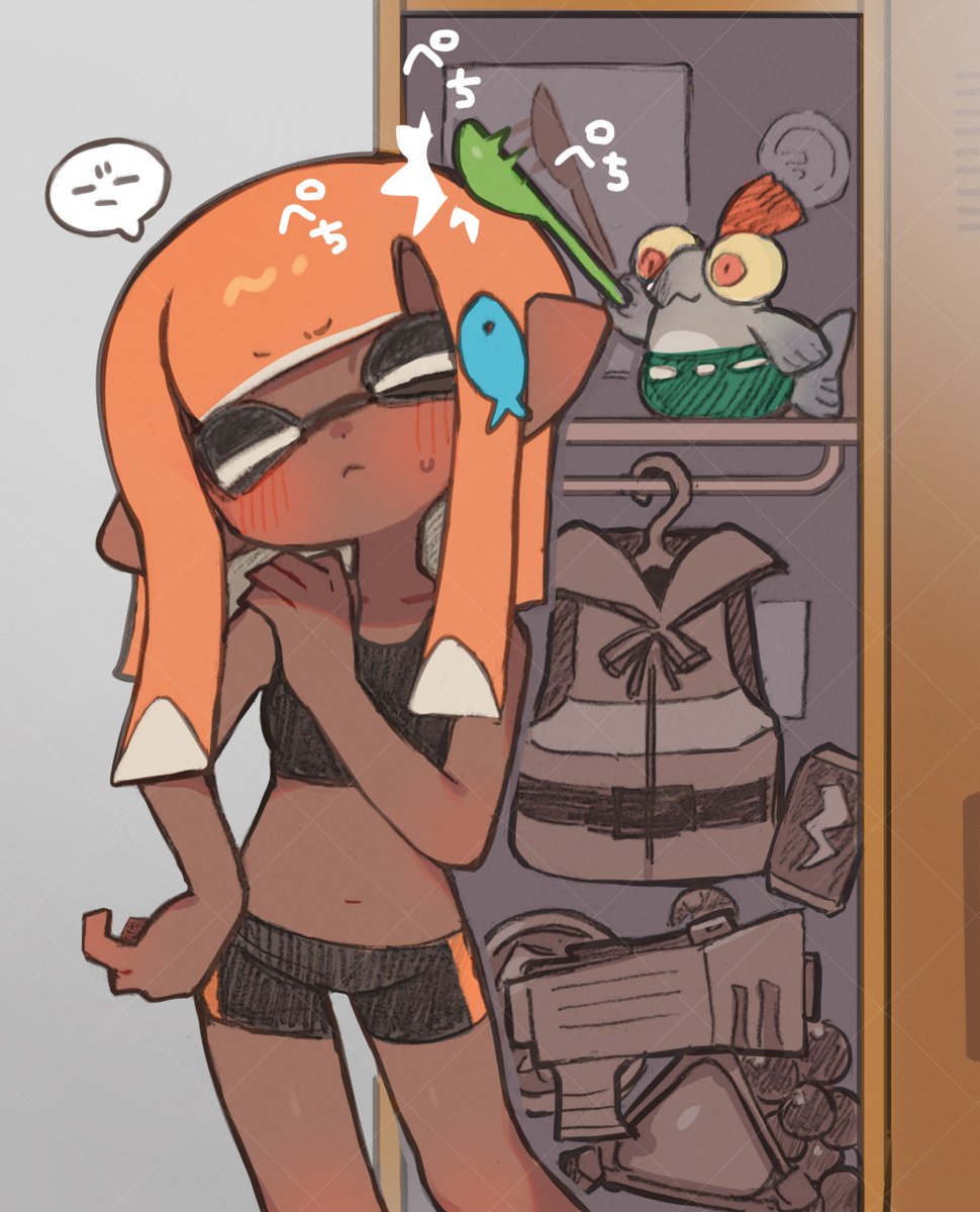 noamem_'s tweet photo. マイイカちゃんらくがき塗った🐟 https://t.co/CbQ8GVlwg0