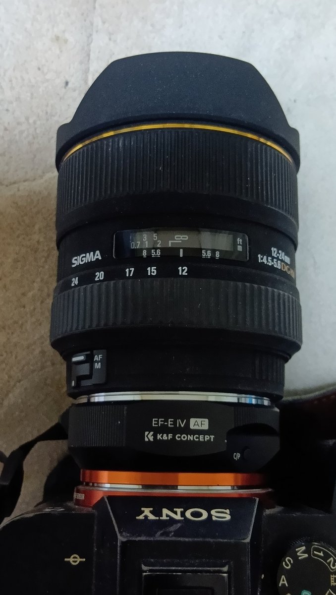 hamadi_1976's tweet photo. 久々にレンズを1本(^o^)

SIGMA 14-24mm F4.5-5.6 DG HSM（EOS）

アダプターでα7ⅡⅡつけてみましたが…なかなか楽しいですね https://t.co/pZgAkxdmYj