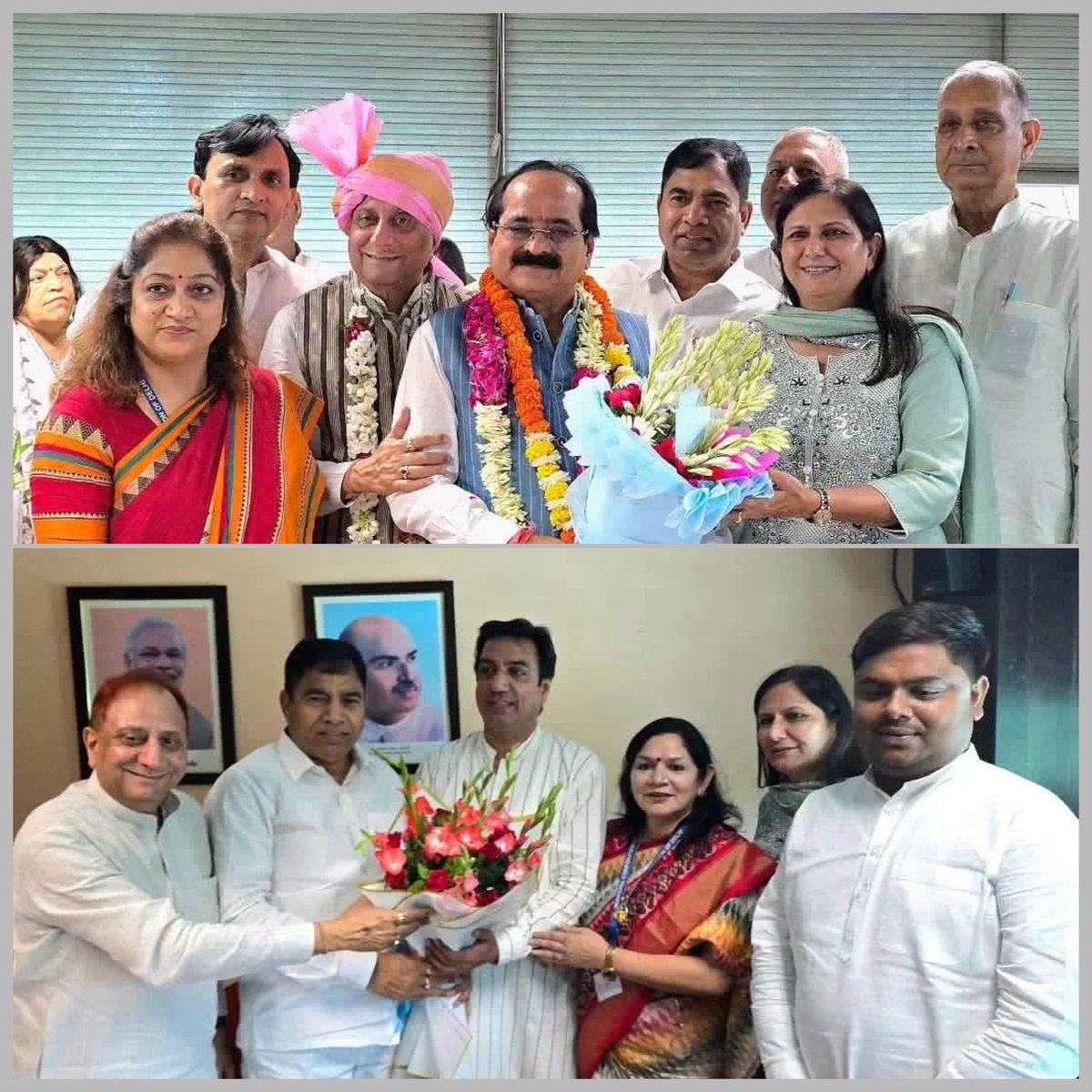 kjsehrawat's tweet photo. दिल्ली नगर निगम के 12 जोनों में हुए चेयरमैन, डिप्टी चेयरमैन एवं स्टैंडिंग कमेटी चुनावों में 10 जोनों में मिली जीत भारतीय जनता पार्टी के प्रति जनता के बढ़ते विश्वास का प्रमाण है।

सभी नवनिर्वाचित चेयरमैन, डिप्टी चेयरमैन एवं स्टैंडिंग कमेटी सदस्यों को हार्दिक बधाई एवं शुभकामनाएँ।

माननीय मुख्यमंत्री श्रीमती @gupta_rekha जी के नेतृत्व और प्रदेश अध्यक्ष श्री @hdmalhotra जी के संगठनात्मक मार्गदर्शन में दिल्ली विकास, सुशासन और जनसेवा के पथ पर निरंतर आगे बढ़ रही है।