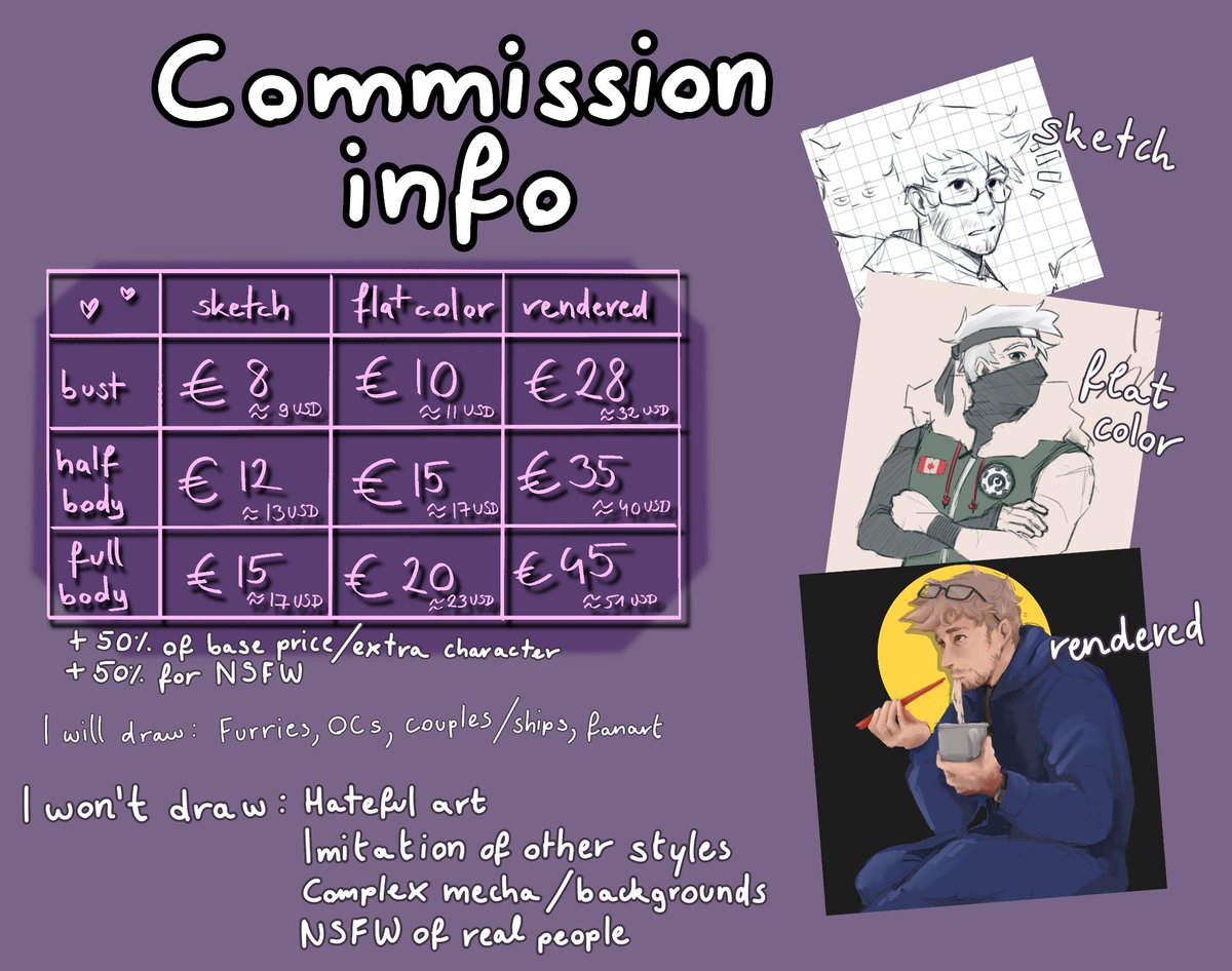 csikcsek's tweet photo. updated comm info :3

if anyone has any questions feel free to DM me #commission https://t.co/FEM8RwY7l9