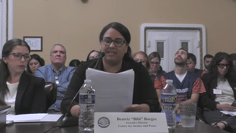 _CEPAZ's tweet photo. 🇻🇪 @BEABOR, directora de Cepaz en la audiencia ante el Congreso de Estados Unidos sobre la situación humanitaria y de derechos humanos en #Venezuela: "esta es una oportunidad sin precedentes para ayudar a construir el futuro democrático. Para que esa transición tenga éxito, debe proteger a la sociedad civil, colocar a las víctimas en el centro, medir el progreso mediante indicadores concretos y garantizar la participación significativa de las mujeres"