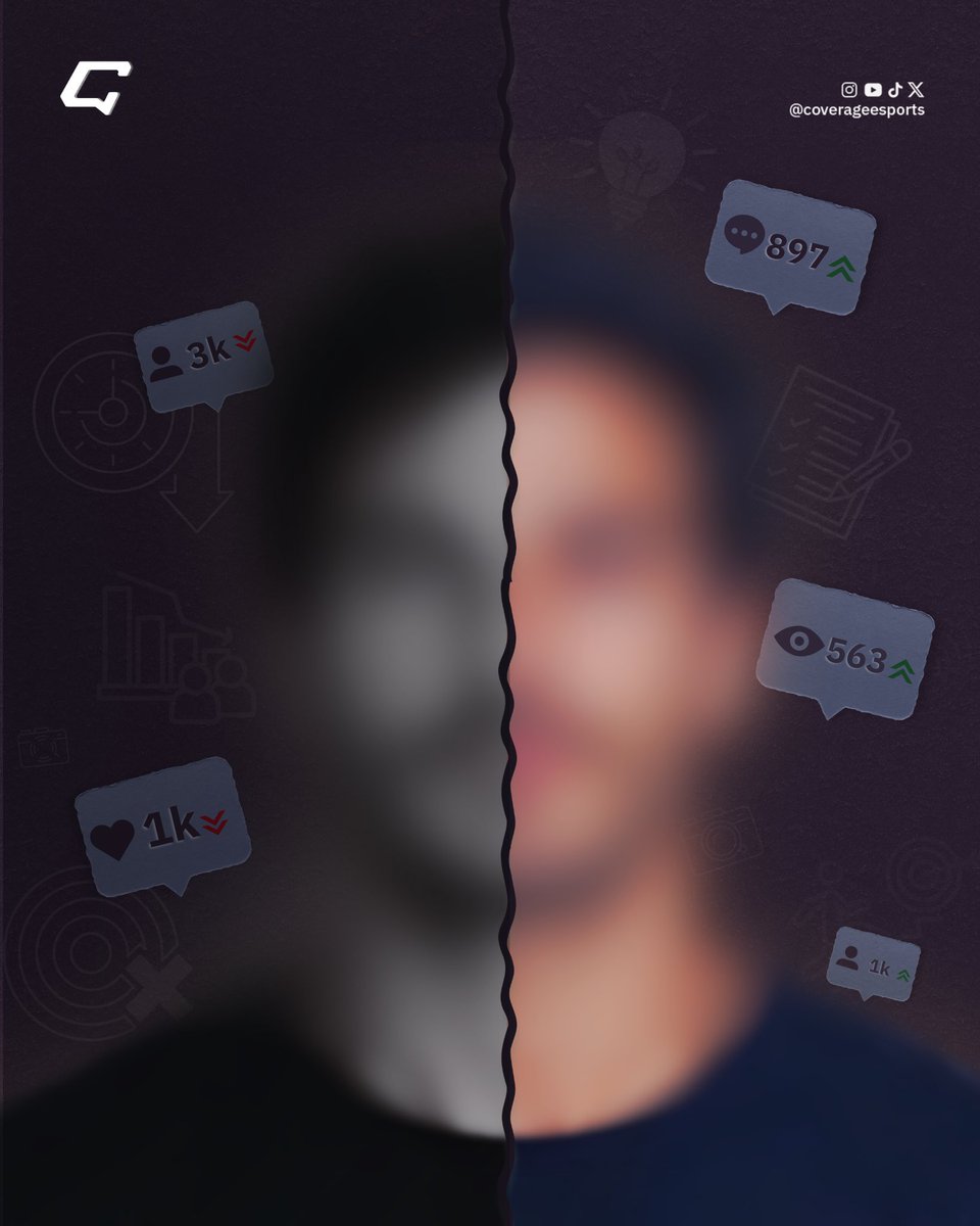 coverageesports's tweet photo. من هو صانع المحتوى المظلوم برأيك، واللي محتواه أفضل بكثير من أرقامه؟🤔 📉 https://t.co/tKvYJH35ki