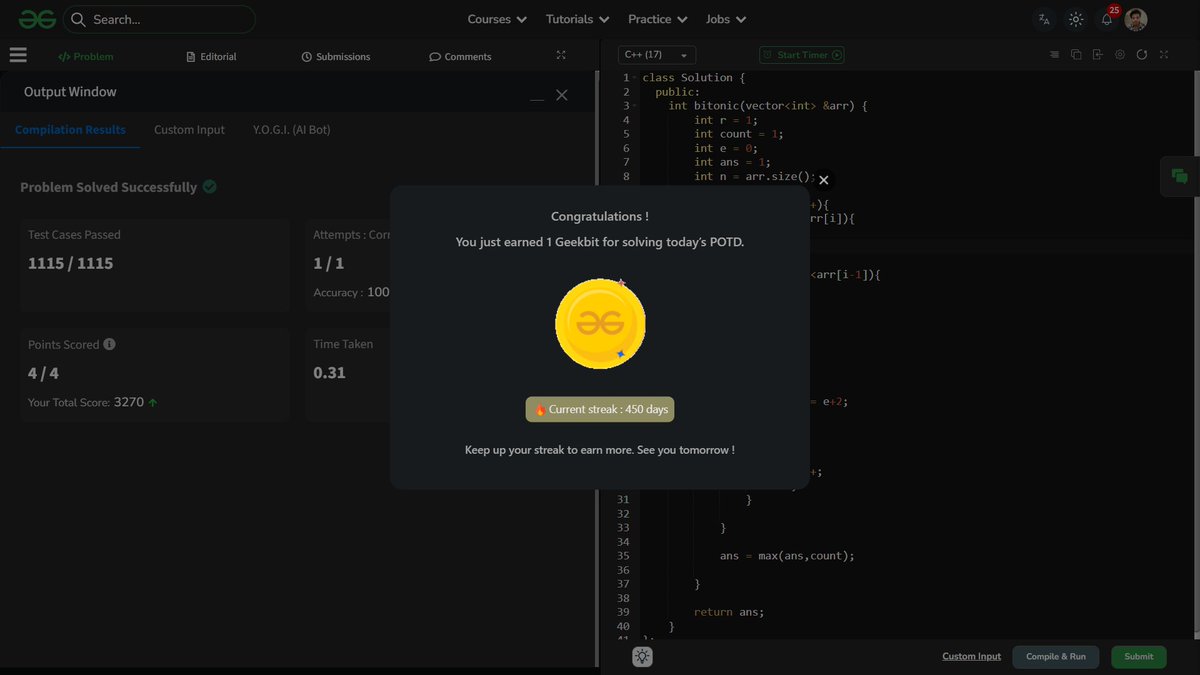 shahidx_05's tweet photo. Day 495 of #1001DaysOfCode 
✅ 3 DSA problems 
✅ 3 Codeforces problems https://t.co/i6YJ9seWNV