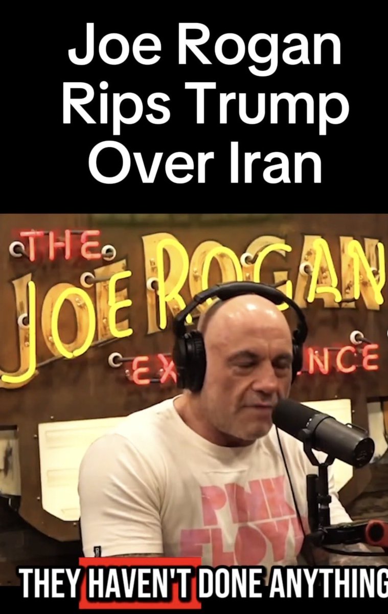 dr_palazzolo's tweet photo. I’ve heard @joerogan criticize @realDonaldTrump about the mission against Iran because @POTUS said “no new wars”. Has anyone informed Rogan that this is an operation not a war or has anyone told him that Iran declared war against USA 47 years ago? Trump has the 🏈🏈 do something. https://t.co/6QTociF8Jq