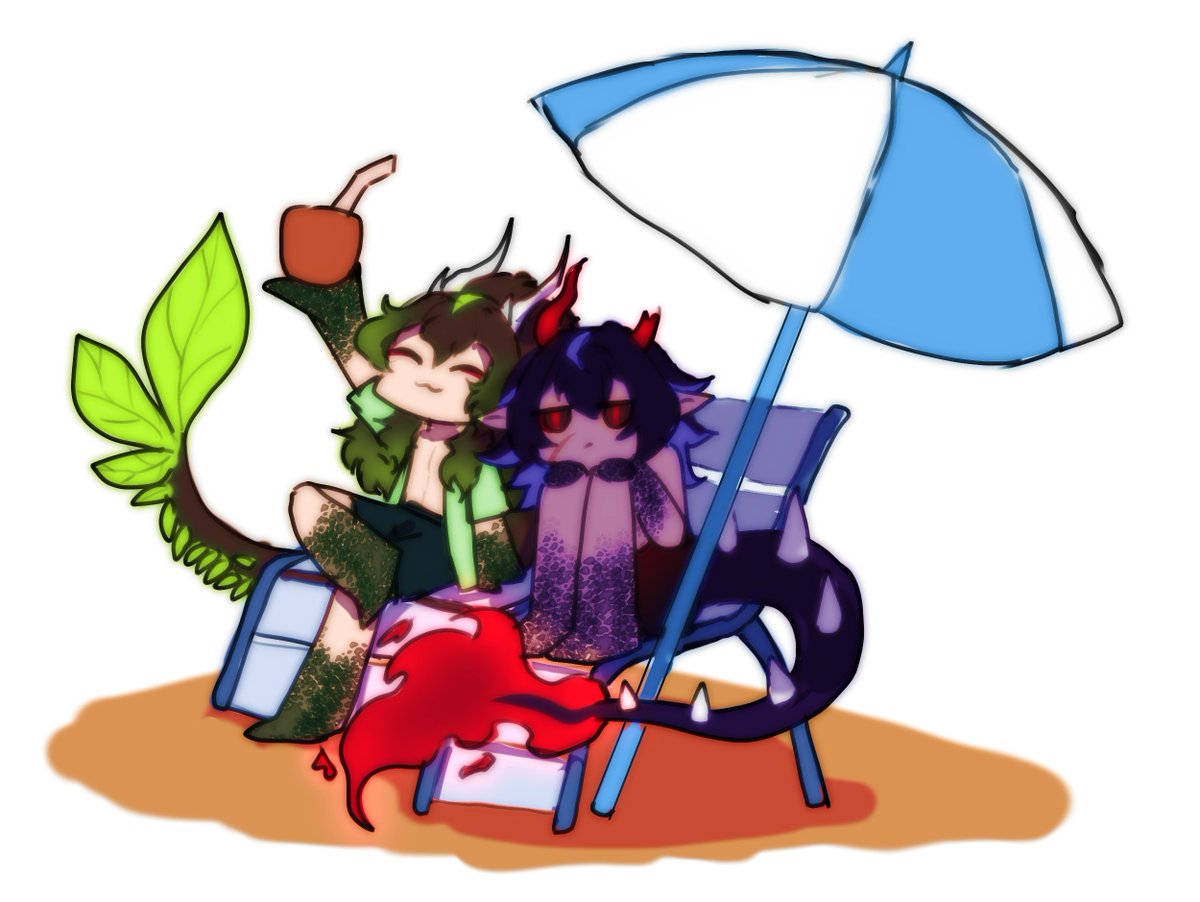 MetaruWaves's tweet photo. summer Kai Hua &amp; Xin Huo ~ https://t.co/dI76R1m904