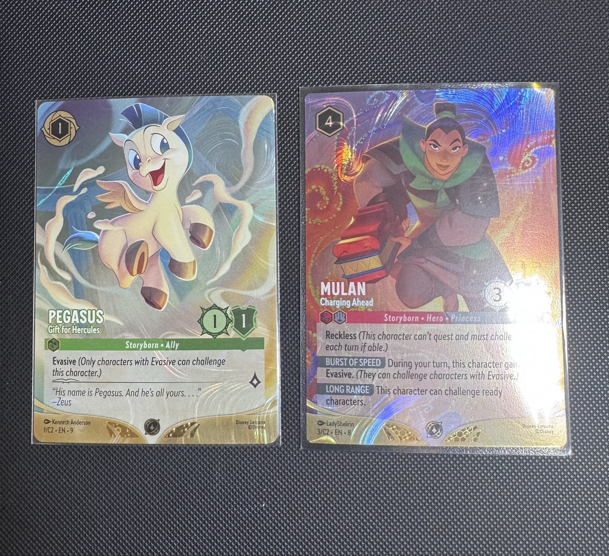 SplooshMcgoo's tweet photo. 🚨 DLC Promo Giveaway 🚨 
Back from DLC Manila and doing another giveaway! Up for grabs is the foil Mulan and Pegasus promo for one lucky winner. 

Rules:
1. Like the post
2. Repost
3. Follow me
4. Follow the team
@TCG_Triad 
@HazedTCG 
@dcrowdev 
@HectorHerasTCG 

-Will ship internationally 
-Ends July 20th 11:59 EST 
-Winner announced within 48 hours
-Must claim prize within 7 days