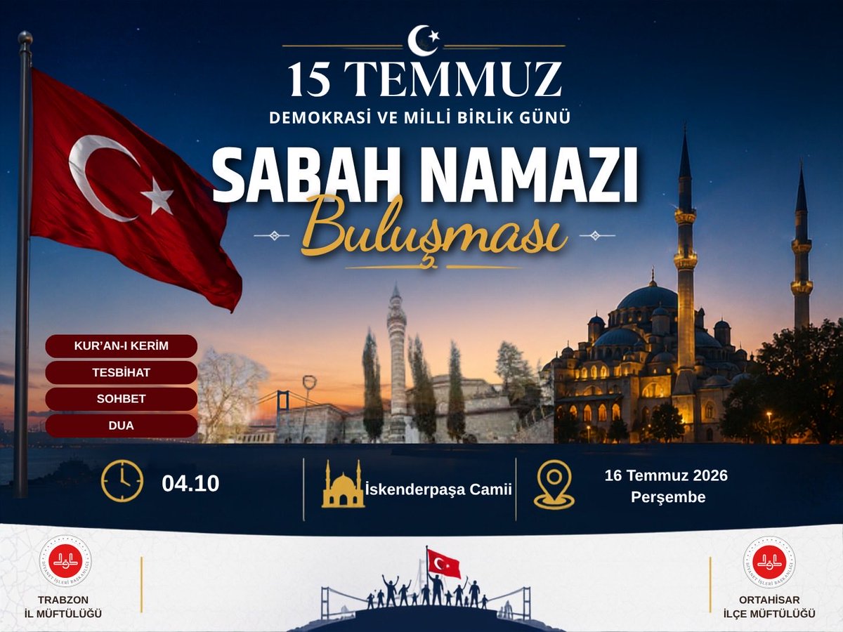 Trabzon Müftülüğü tweet media