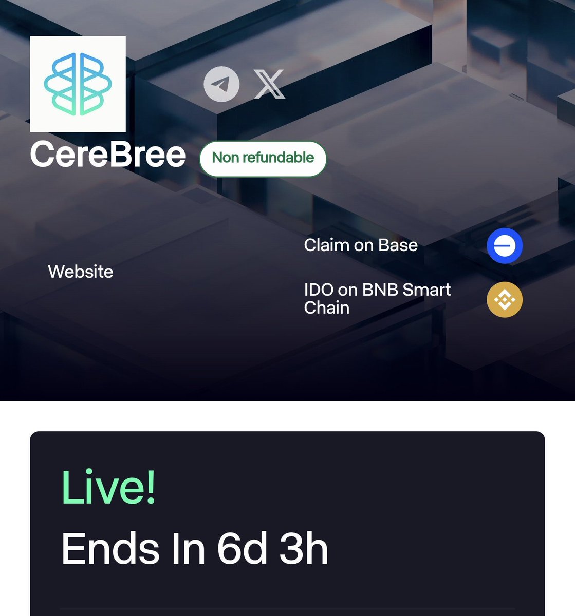 CRYPTOKSA's tweet photo. باقي اخر 6 ايام اللإكتتاب مشروع CereBree 
المشروع راح ينزل على الفا و كل واحد براحته 🔥

https://t.co/1H2TeGiSsx https://t.co/V1pshnwSna