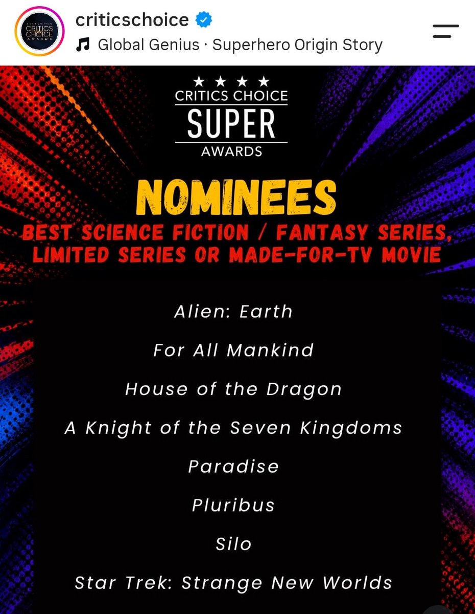 RealPriyanshu9's tweet photo. My three favourite shows in same category is INSANE
HOTD
AKOTSK
Pluribus
🥹🥹🔥🔥
#CriticChoice https://t.co/6bRyYiMv9L