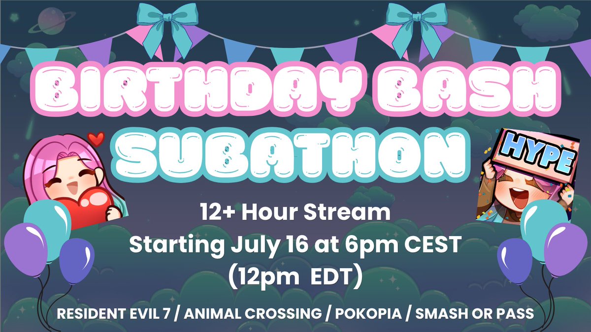 GamerGloTV's tweet photo. I am BEYOND excited to celebrate my birthday with my first ever Subathon starting TOMORROW (just under 24 hours now!!) 

If you're able to come and hang out to celebrate with me, it would mean the world to me!! 🥰 https://t.co/e5y98LCsnE