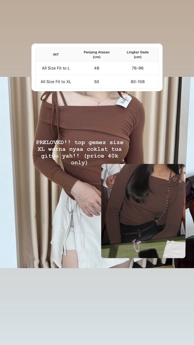 safetyindz's tweet photo. hi hii aku ada preloved beberapaa top &amp; ada jeans MASII BAGUS BGT BGT BGTTTTT yg beberapa masii bisa negoo sung dm ajaaah bisa co syopii jg yaaach love it https://t.co/PoRiBPjEb5