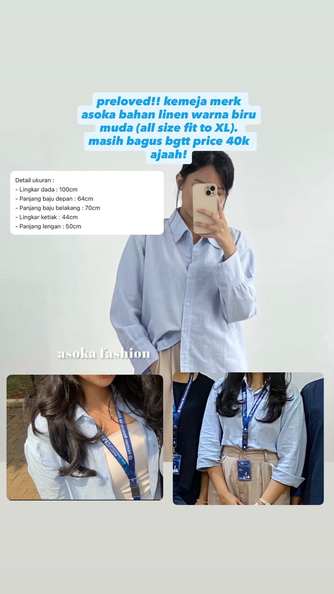 safetyindz's tweet photo. hi hii aku ada preloved beberapaa top &amp; ada jeans MASII BAGUS BGT BGT BGTTTTT yg beberapa masii bisa negoo sung dm ajaaah bisa co syopii jg yaaach love it https://t.co/PoRiBPjEb5