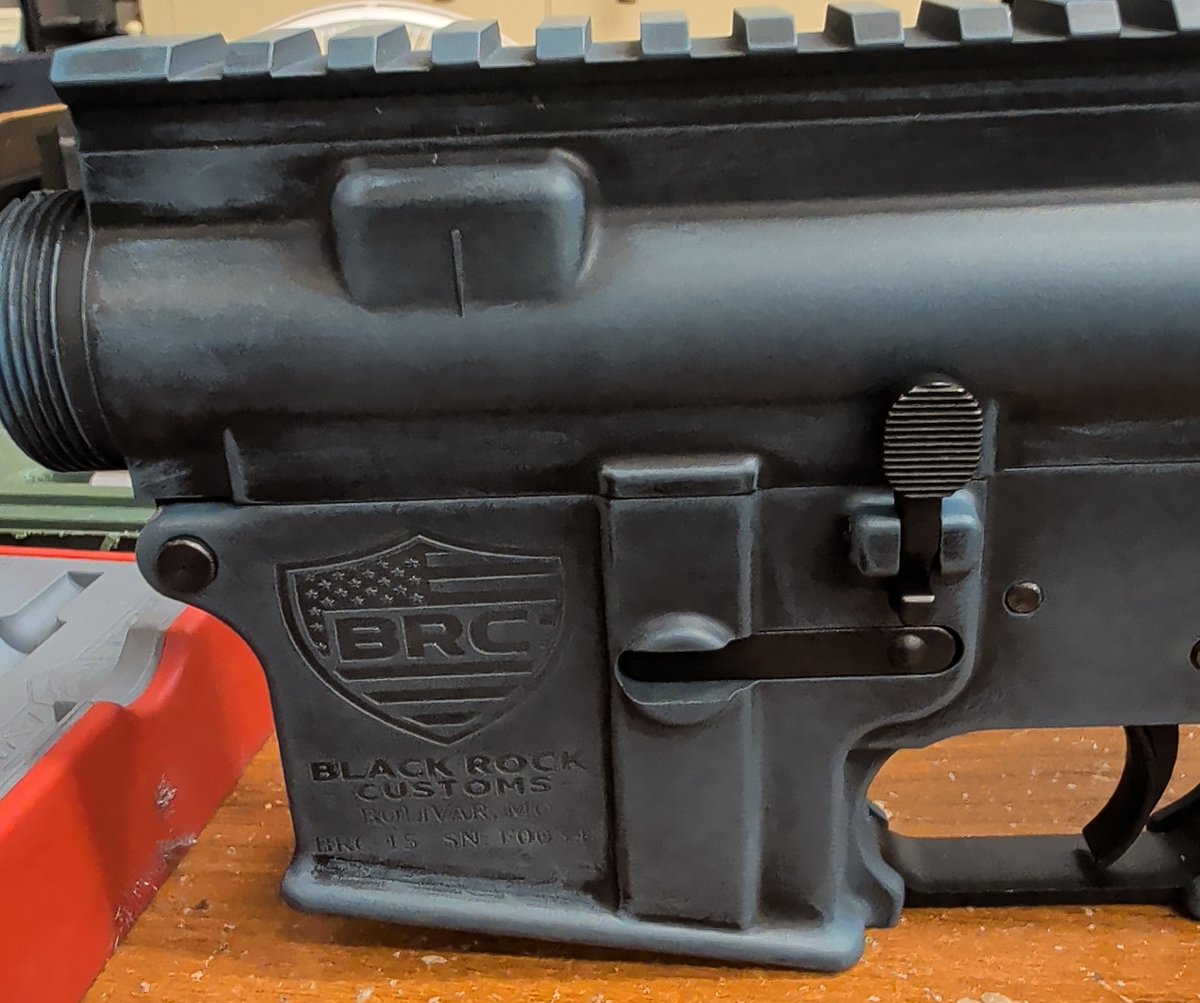 arms_rock's tweet photo. This build will be a 300 Blackout 16" free floating barrel &amp; enhanced lower parts kit. #Cerakote #finish #firearms https://t.co/WCW6bK3DmS