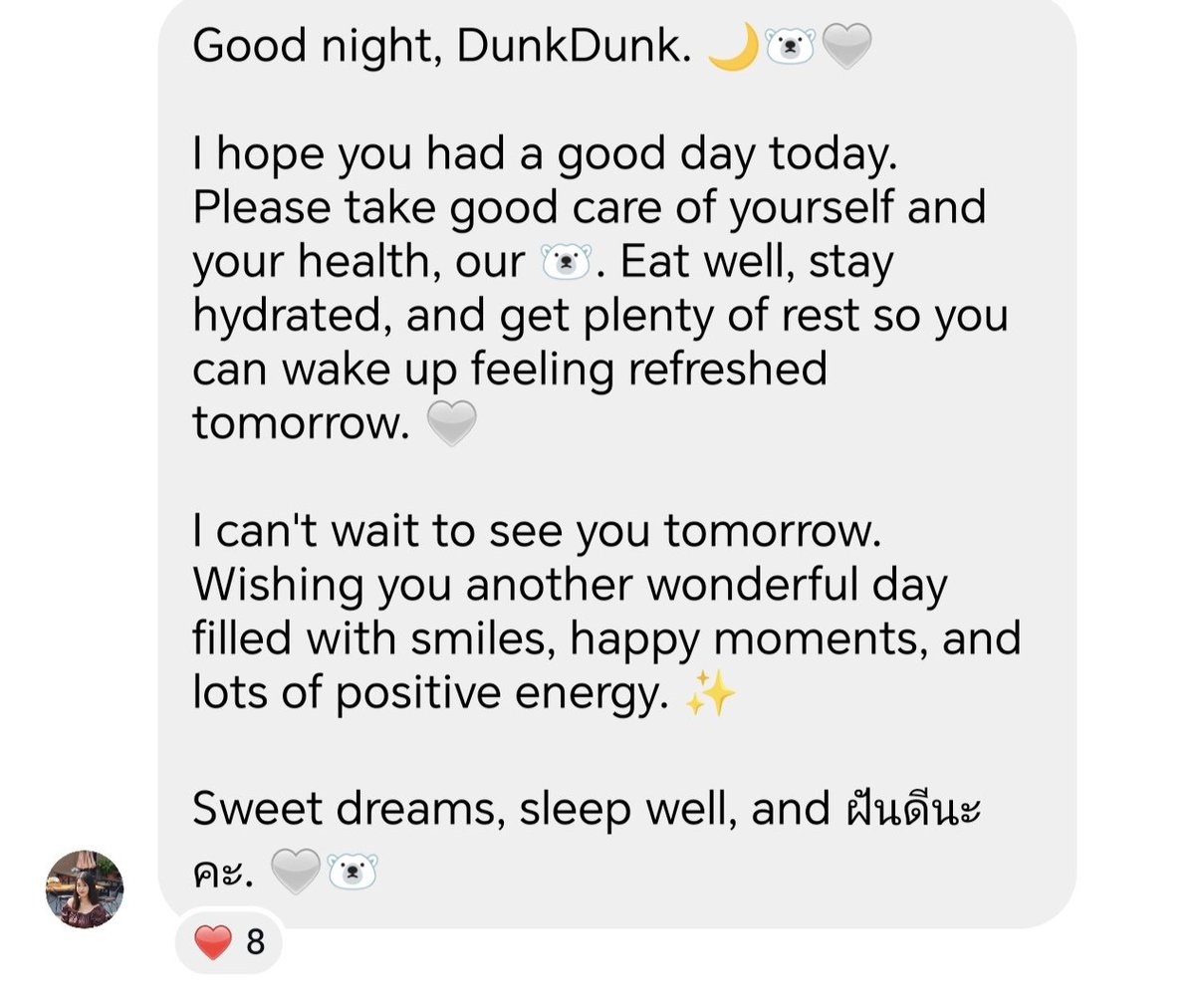 chenssuyi's tweet photo. @dunknatachai As always, Sweet dreams 🥳 https://t.co/VKJSORBeN1