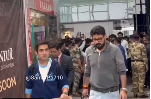 babloobhaiya3's tweet photo. You never raised this issue when Gambhir's personal manager was traveling with Team India on tour. The criticism seems to change depending on the person.🤡🤡 https://t.co/xC6P6r75a0