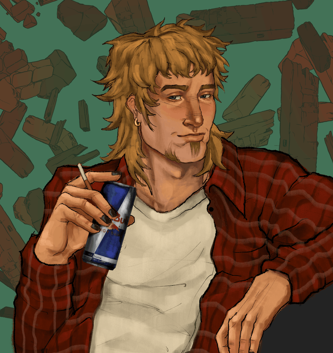 devyltrigger's tweet photo. #artfight2026ㅤ very kewl dude for @/harpymetal https://t.co/9tAIQfza24